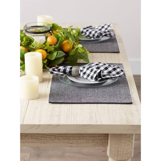 DII® 2-Tone Ribbed Placemats, 6ct.